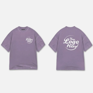 Promotional Wholesale High Quality 100% Cotton Customized Heavy Weight Fabric Drop Should Oversized Breathable Round Neck Short Sleeved Custom Men's T-Shirt